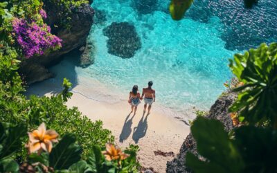 Voyage de noces avec une surprise : explorez des paradis cachés vus du ciel