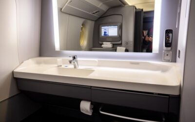 Le vanity pour voyage en avion idéal : sélection de sacs de toilette et produits de beauté en cabine